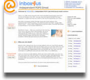 Inbox 4 Us web site, coding design and site management.